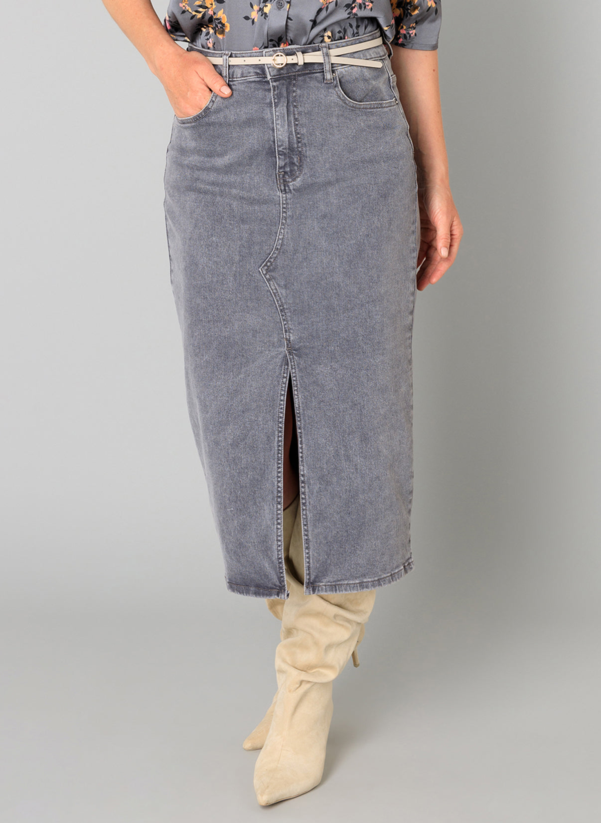 Barbara | Grey Denim