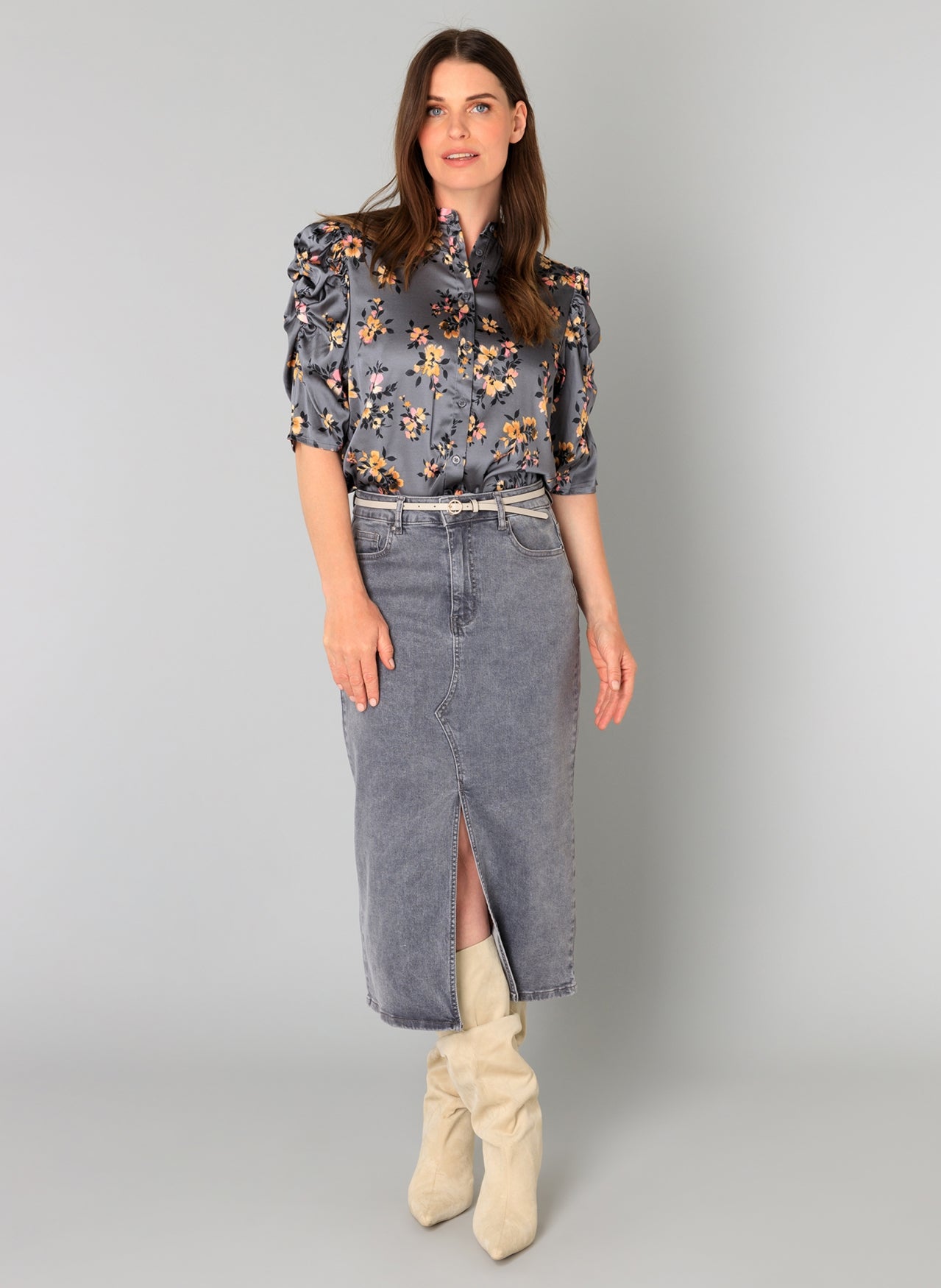 Barbara | Grey Denim