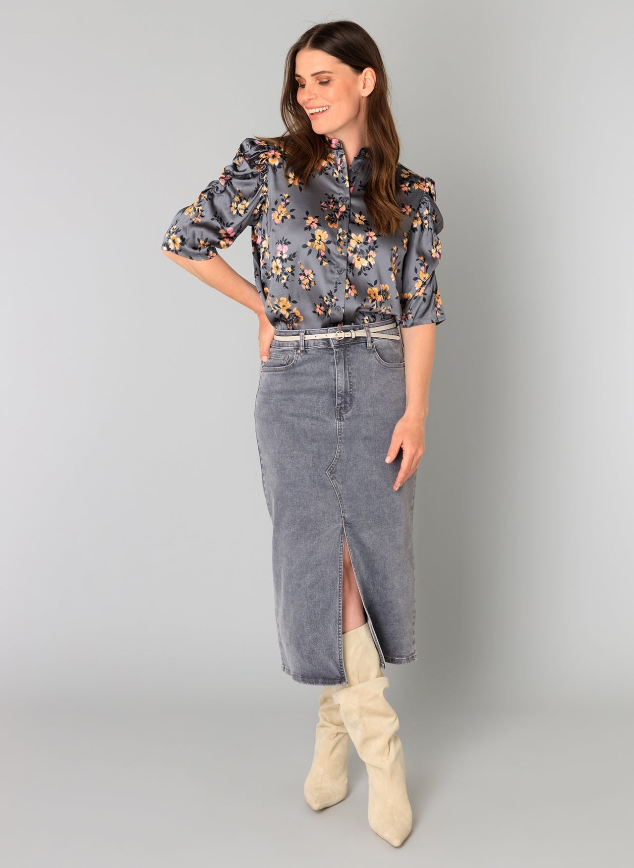 Barbara | Grey Denim