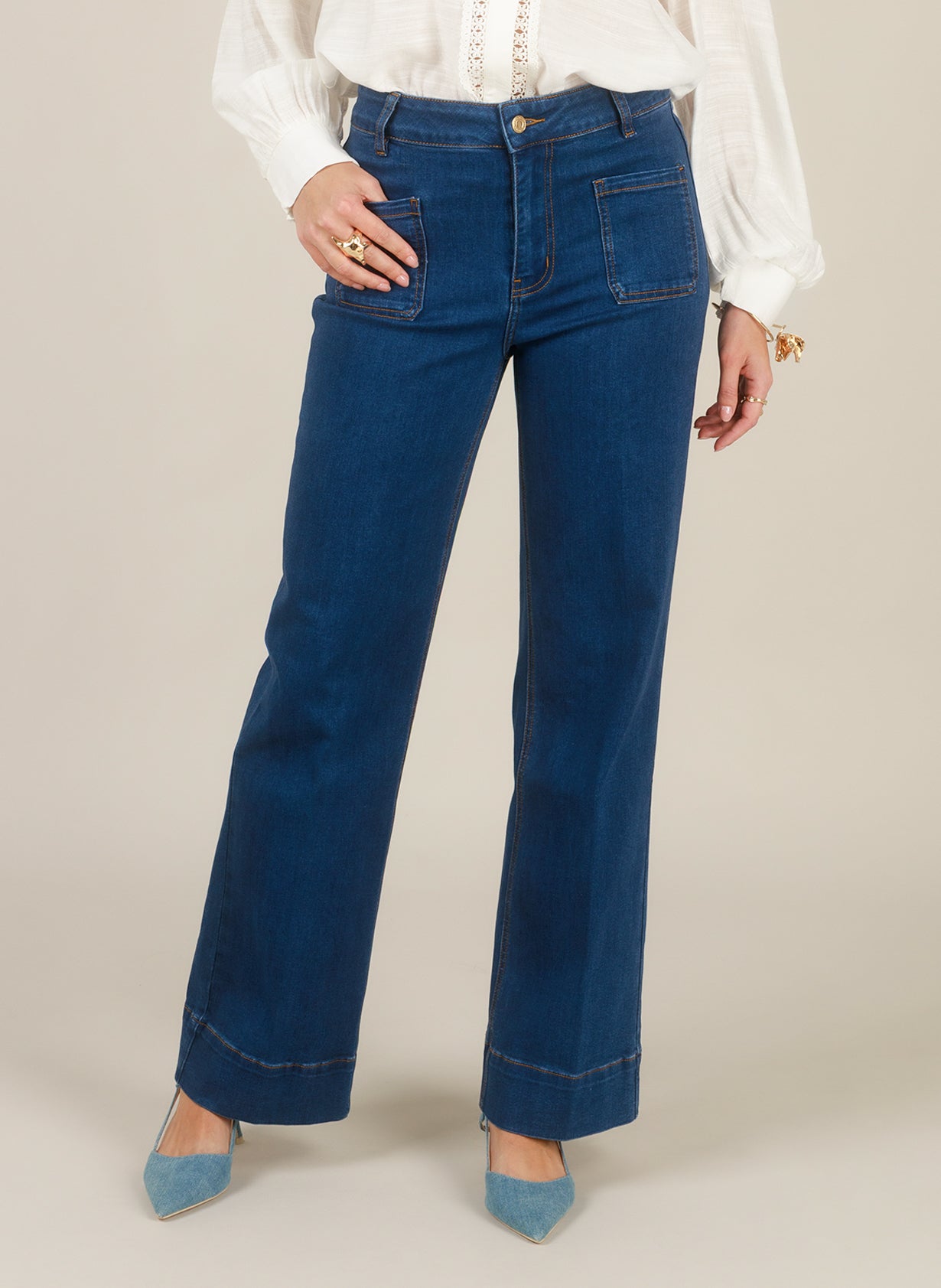 Ivy | Denim Stone Wash Blu