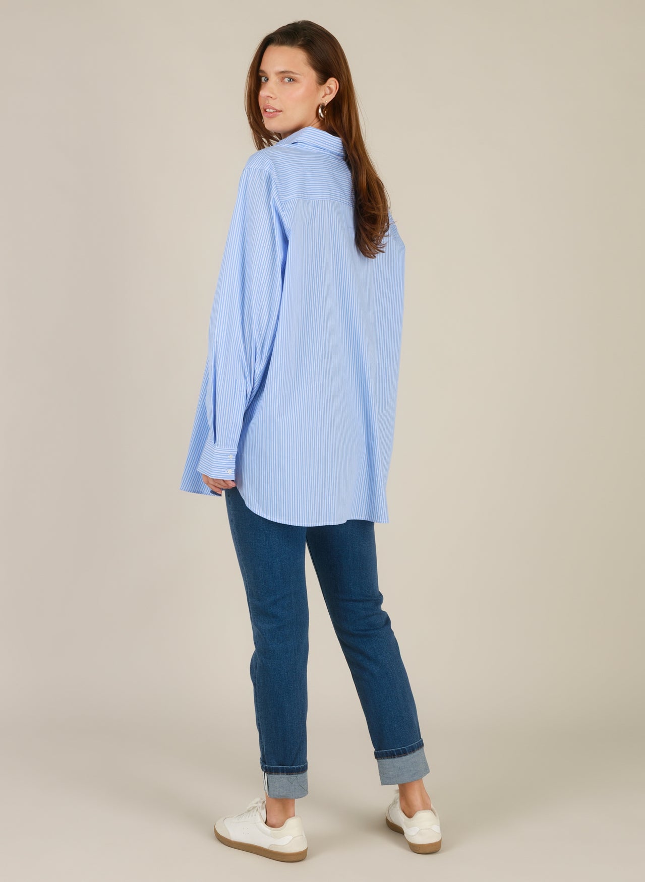 Rae Essential | Off White/Uniform Bl