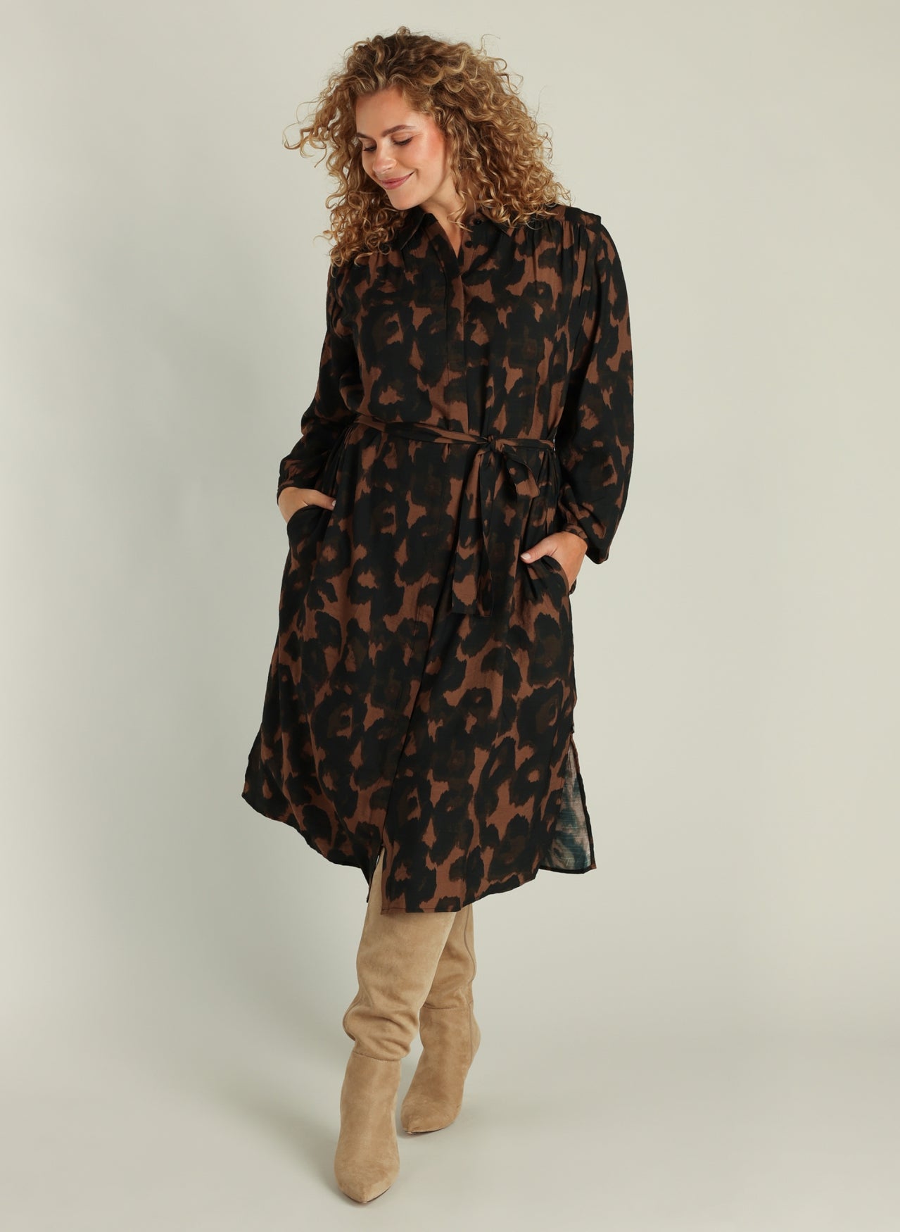 Graciela | Warm Taupe/Multi-C