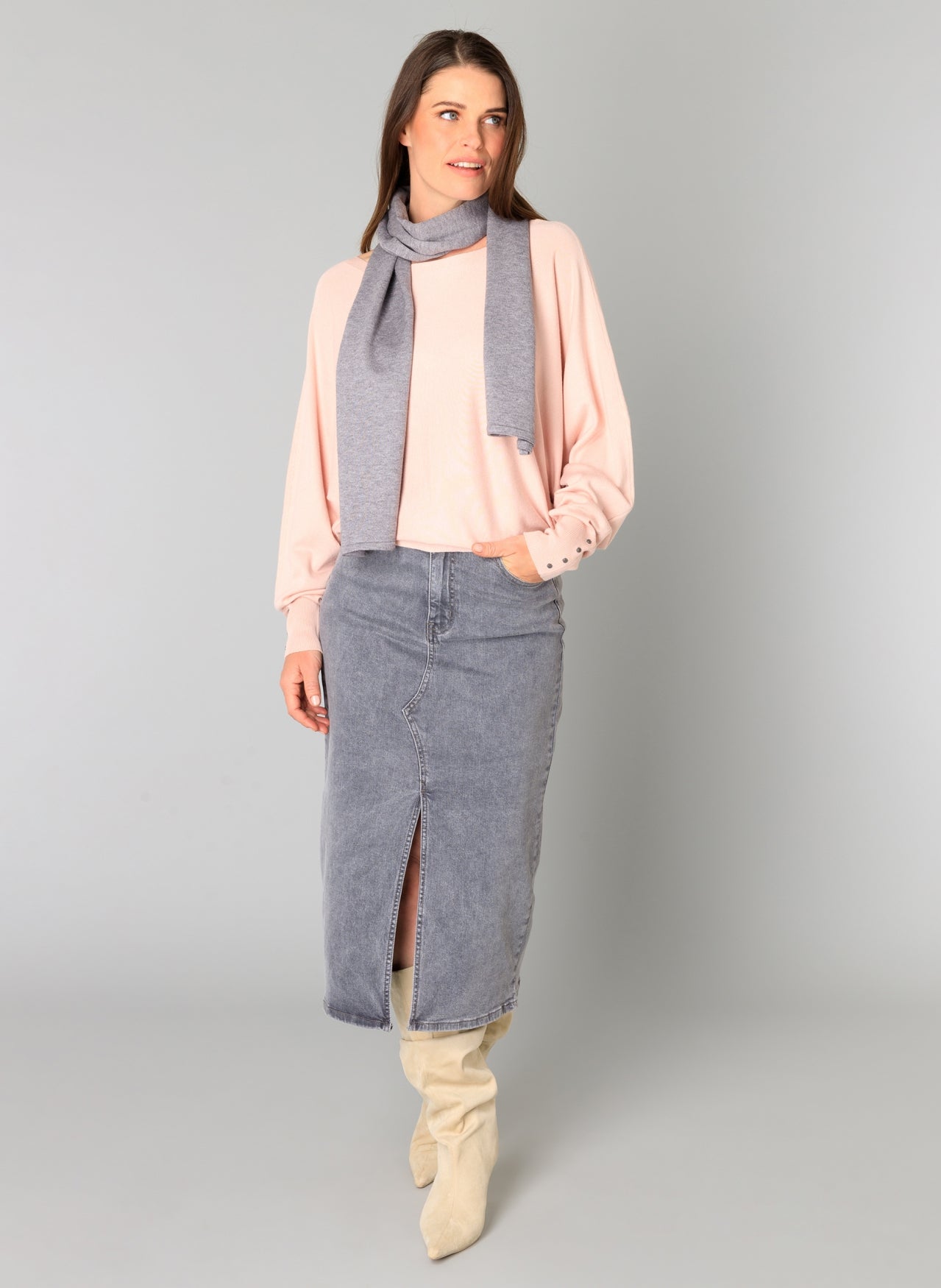 Barbara | Grey Denim